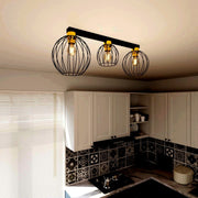 Rund Metall Svart Taklampa Kök - PlafondLjus