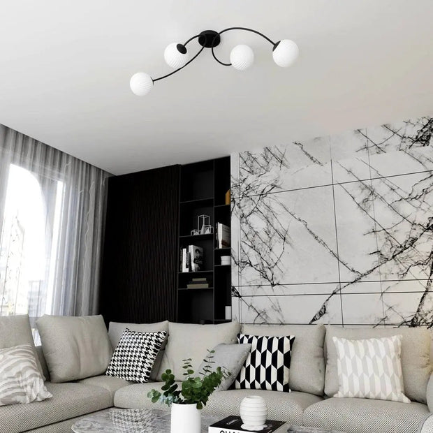 Elegant svart taklampa - PlafondLjus