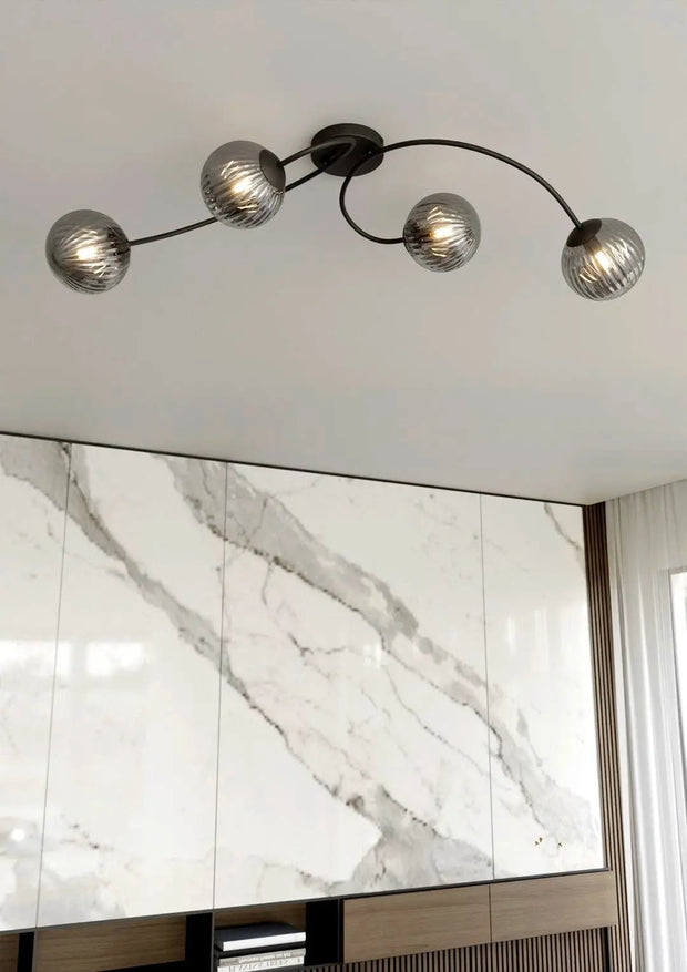 Elegant svart taklampa - PlafondLjus