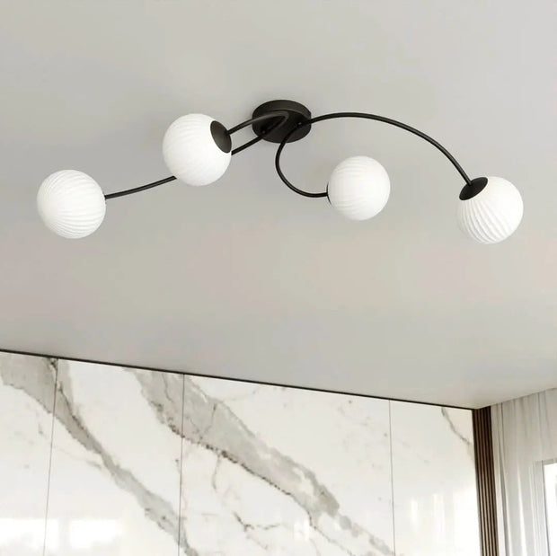 Elegant svart taklampa - PlafondLjus