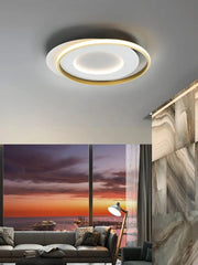 LED Taklampa Guld Modern - PlafondLjus