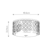 Guldfärgad taklampa Vardagsrum - PlafondLjus