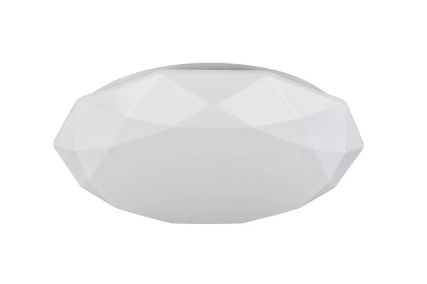 Plafond vit för badrum, dimbar LED Ø52 cm IP20 - PlafondLjus