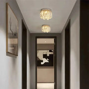 Plafond årtionde 50 kristall och glas krom 20 lampor - PlafondLjus