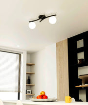 Svart glastaklampa Vardagsrum - PlafondLjus