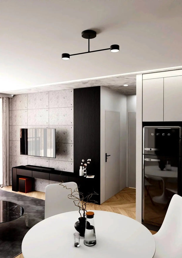 Plafond vit för kontor med 2 LED 4000K 1800 lm - PlafondLjus