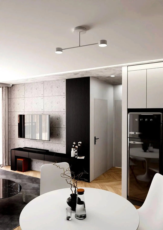 Plafond vit för kontor med 2 LED 4000K 1800 lm - PlafondLjus