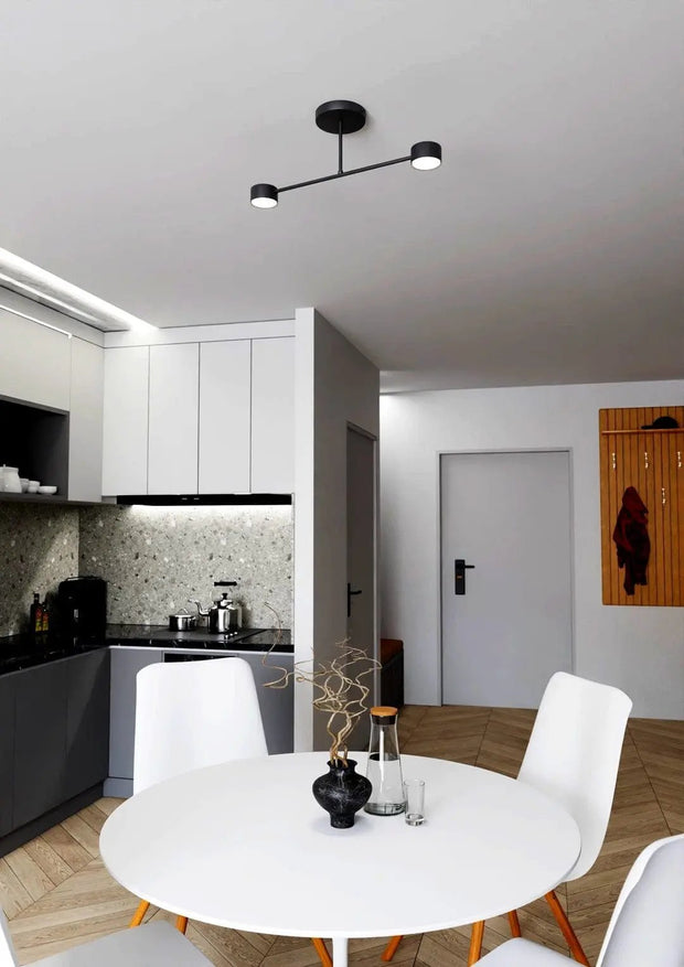 Plafond vit för kontor med 2 LED 4000K 1800 lm - PlafondLjus