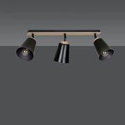 Plafond i trä och svart E27 IP20 90 cm - PlafondLjus