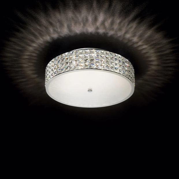 Rund lyxig LED-plafond med diamantdesign för vardagsrum - PlafondLjus