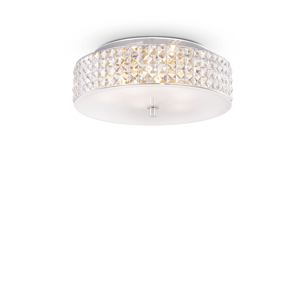 Rund lyxig LED-plafond med diamantdesign för vardagsrum - PlafondLjus