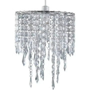 Lyxig plafondlampa regn av kristaller Vardagsrum 40cm - PlafondLjus