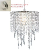 Lyxig plafondlampa regn av kristaller Vardagsrum 40cm - PlafondLjus