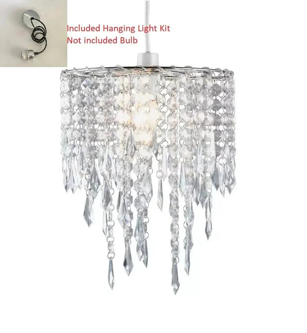 Lyxig plafondlampa regn av kristaller Vardagsrum 40cm - PlafondLjus