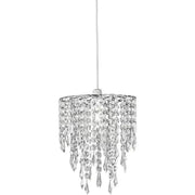 Lyxig plafondlampa regn av kristaller Vardagsrum 40cm - PlafondLjus