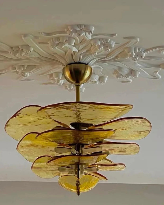 Modern taklampa för vardagsrum i glas - PlafondLjus