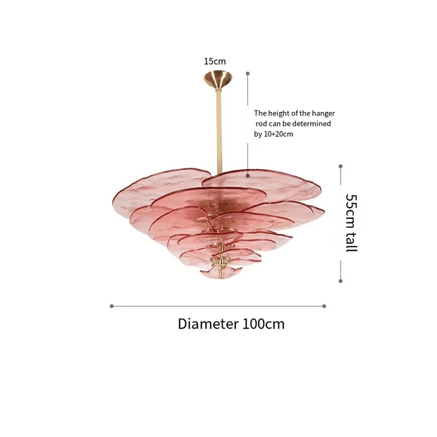 Modern taklampa för vardagsrum i glas - PlafondLjus