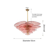Modern taklampa för vardagsrum i glas - PlafondLjus
