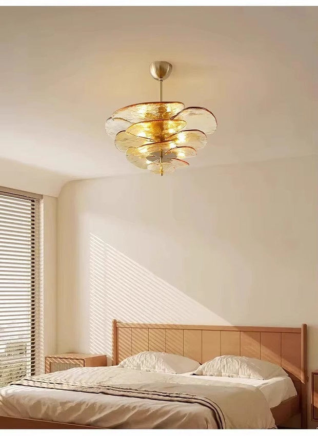 Modern taklampa för vardagsrum i glas - PlafondLjus