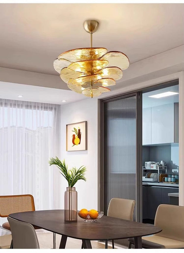 Modern taklampa för vardagsrum i glas - PlafondLjus