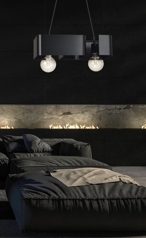 Rektangulär hängande taklampa - PlafondLjus