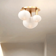 Svarttonat Glastaklampa Badrum - PlafondLjus