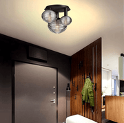 Svarttonat Glastaklampa Badrum - PlafondLjus