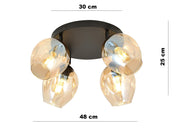 Färgad Glas Taklampa - PlafondLjus