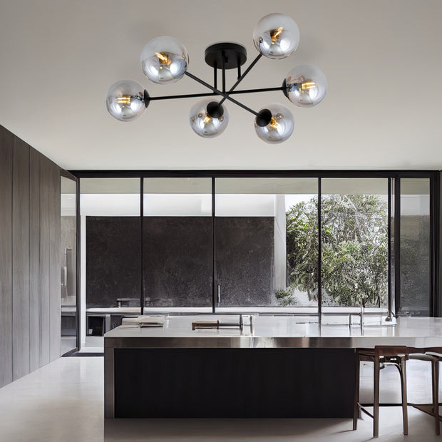 Taklampa Glas Metall - PlafondLjus