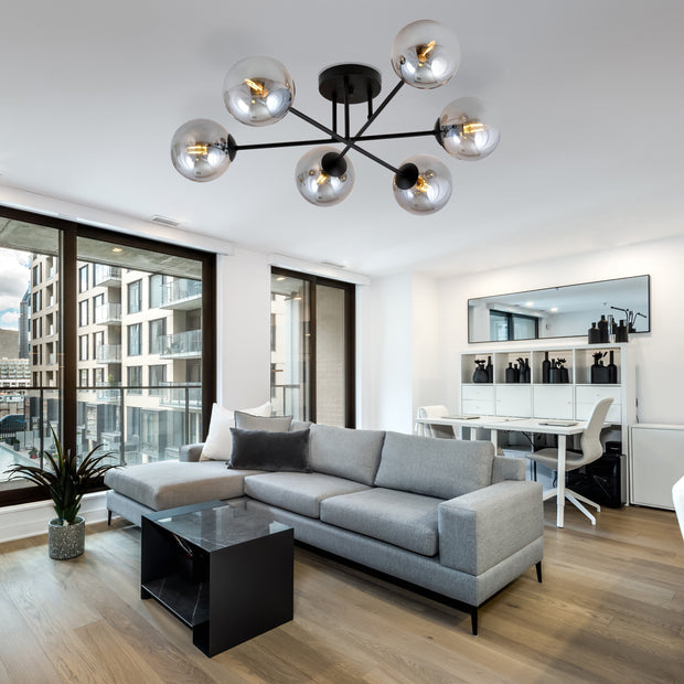 Taklampa Glas Metall - PlafondLjus