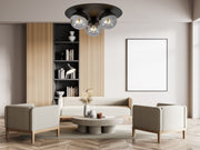 Rund Glas Taklampa - PlafondLjus