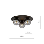 Rund Glas Taklampa - PlafondLjus