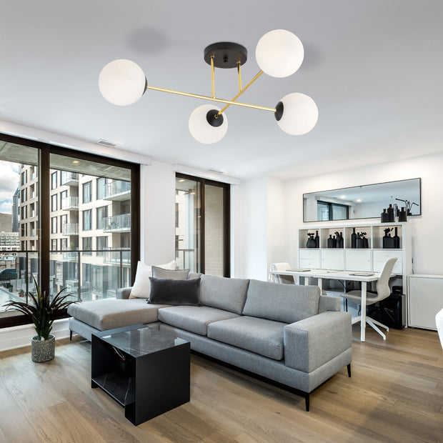 Vintage Mässing Taklampa - PlafondLjus