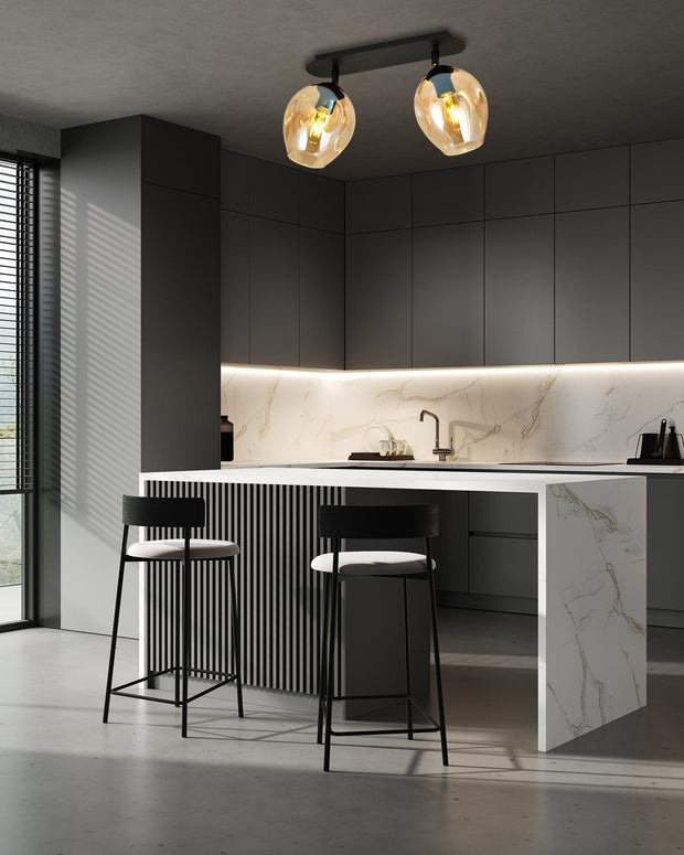 Vintage Glas Taklampa - PlafondLjus