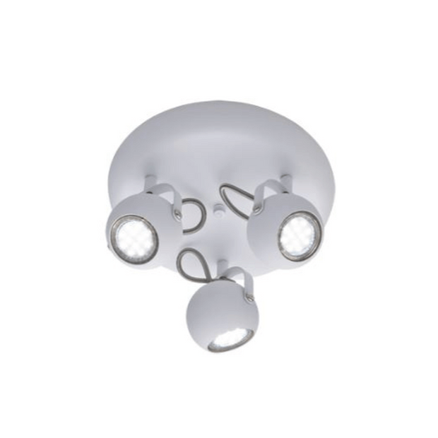 Rund Takplafond 3 Spotlights - PlafondLjus